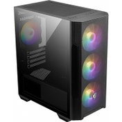 Resim MSI Mag Forge M100R Temperli Cam 3X120MM 1X120MM Argb Fan Matx Gaming Bilgisayar Kasası 
