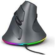 Resim Maiyame 7200 DPI 11 Led Işık Kablolu Dikey Mekanik Mouse 