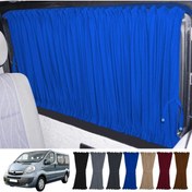 Resim Oto Pandami Opel Vivaro A 2001-2014 Uyumlu Mavi Raylı Oto Perde Takımı 