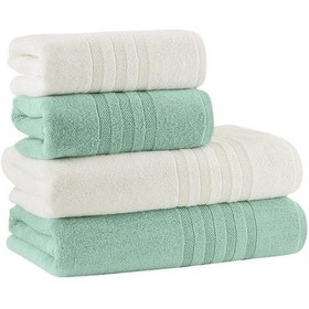 Resim Lavinda 4 Lü Banyo Havlu Seti 70x140 Mint 