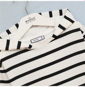 Resim Wanex Erkek Çocuk Kapüşonlu Çizgili Sweatshirt - 16685 Siyah 