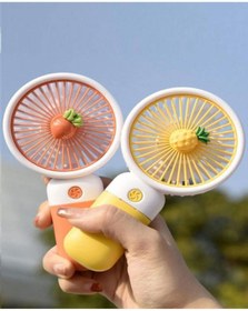 Resim Aleeza Şarjlı Mini El Fanı ve Masa Fanı Soğutucu Pervane Taşınabilir Pratik Şarjlı Mini Araç içi Vantilatör 