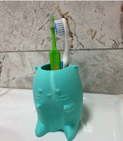 Resim Okpax Diş Fırçalık Ve Çocuk Diş Fırçası Kabı Su Yeşili 