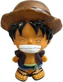 Resim Netavantaj One Piece Luffy Figürlü Kumbara, Plastik, 20 cm, Mor 