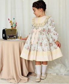 Resim H L Y Karol Tasarım Mint Yeşili Uzun Kollu Vintage Bebek Elbise,doğum Günü Elbise,fotoğraf Çekim Elbise,0-12 Yaş Uygun Yeşil 