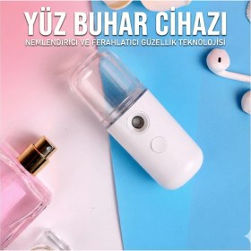 Resim Selfbuysell Şarjlı Mini Yüz Nemlendirici Dezenfektan Cihazı Mist Sprayer 