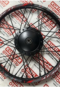 Resim MTS Ride İt Jant Komple Siyah Ön Jant Kampanalı Model 1.20 x 17 