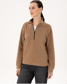 Resim Pierre Cardin Kadın Camel Sweatshirt 50300846-vr015 Camel 