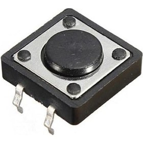 Resim Powermaster Ic-202 12x12x3.5 Mm 4 Pinli Tact Switch Yuvarlak Buton-181938 