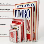 Resim Jumbo Poker Kartları - Yüksek Kaliteli Bakır Kağıt, Çoklu Boyut Seçenekleri (2x/4x/6x/9x), Partiler & Tatil Toplantıları İçin Mükemmel 