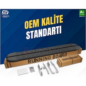 Resim S-dizayn Honda Cr-v 5 S-line Siyah Yan Basamak 173 Cm 2018-2022 A+ Kalite 