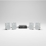 Resim FNIRSI Luxury, 4 Hoparlör 1 Anfi, Duvar Tip Masaj Salonu Ses Sistemi ,Spa, Mağaza, Restorant ,Kafe , Okul 