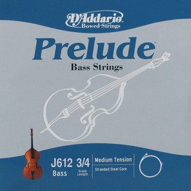 Resim D'Addario J612 Prelude 3/4 Tek Kontrbas Teli (Re) 