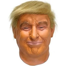 Resim Tam Yüz Yapay Kauçuk Maske Maske Festivali Cadılar Bayramı Beyaz - Sarı 