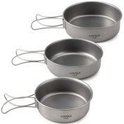 Resim Mufunye Lıxada Titan Bardak Kase 3'lü Set, Kamp Ve Yürüyüş İçin Isı Ve Düşmeye Dayanıklı, 109g Hafif Tasarım Çok Renkli 