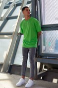 Resim FAVORİST Oversize Düz Baskısız Spor Tshirt 