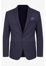 Resim Plus Scorpion Erkek İtalyan Kesim Tek Düğmeli Blazer Ceket Klasik Ve Modern Şıklık Lacivert 
