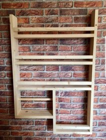 Resim Mashotrend Dekoratif 5 bölmeli Terek - Mutfak Rafı - Dekoratif Ra 