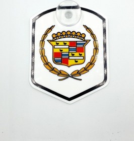 Resim Etiketçilere Özel Cadillac Cam Süsü Pleksi Vantuzlu Arma (552064189) 