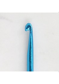 Resim Abarta 3,0mm Renkli Metal Gagalı Örgü Şiş Tunus Tığ 25cm- Mavi 1 Adet 