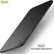 Resim Xiaomi Redmi Note10 Pro Mofı Buzlu Pc İçin Ultra-ince Sert Kılıf Siyah 