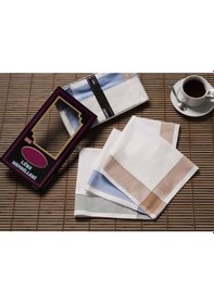 Resim 12 Li El Cep Kumaş Mendil 42X42 Cm Pamuklu Gm02 (531170990) Beyaz 