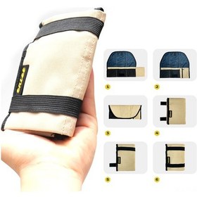 Resim Vkemall Bisiklet Tamir Aleti Çantası, Jant Bisikleti Koltuk Bağlantılı, Siyah + Genişletme Rafı, 85g Hafif, Malzeme, 27 31cm Açık Boyut Siyah 