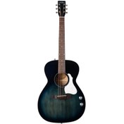 Resim Art & Lutherie Legacy Q-discrete Concert Hall Elektro Akustik Gitar (Indigo Burst) 