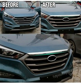 Resim Hyundaı Tucson 2015 Sonrası Ön Kaput Çıtası Abs Krom 