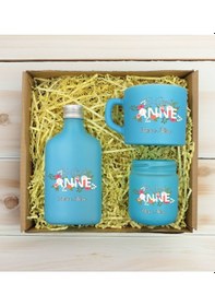 Resim Bk Gift Kişiye Özel İsimli Dtf Anne Temalı Turkuaz Kahve Fincanı & Kolonya & Mum Hediye Seti-1, Anneye Hediye, Anneler Günü Hediyesi Kobitmeyencom3098 