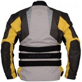Resim Venom Tourex Touring Bayan Motosiklet Montu Gri Sarı 