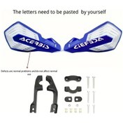 Resim Tongdashop Ktm Yamaha Honda Exc Crf Universal Mavi Beyaz Motosiklet El Koruyucu 360 Dönebilir Kaymaz 