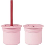 Resim Oioi Ham+hüp Pipetli Silikon Bardak Seti Pinky Pink / Velvet Rose 