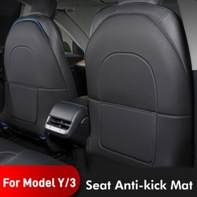 Resim Model Y/3 Koltuk Arka Anti-Kick Mat - Suni Deri Arka Koltuk Koruyucu, Tam Kapalı Arka Koltuk Kılıfı, Dolgu İç Mekan Dekoru Yok, Artan Konfor ve Dayanıklılık için Kolay Kurulum, Arka Koltuk Koruma | Modern İç Mekan Aksesuarı | Suni Deri Mat, Koltuk Koruyucu 