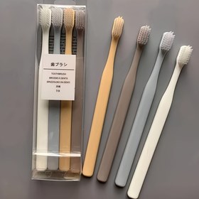 Resim Erkekler & Kadınlar için 4 adet Ultra-Yumuşak Nano Diş Fırçası - Saf Polyester Lifli Kıllar, Seyahat & Ev Kullanımı için Derin Temizlik 