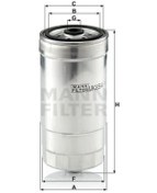 Resim MANN WK8541 Mazot Filtresi Ducato / Starex H1 / Sorento 2.3 Jtd 2.5 CRDI 