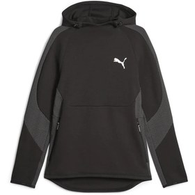 Resim Puma EVOSTRIPE Hoodie Erkek Eşofmanüstü Siyah S-XXL 