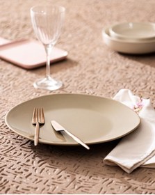 Resim Madame Coco Souci Servis Tabağı - Bej - 30 cm Bej 