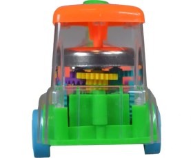 Resim Ctoy Işıklı Sesli Şeffaf Tren Turuncu 