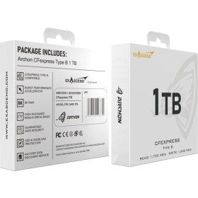 Resim Exascend Archon 1TB Cfexpress Type B Profesyonel Hafıza Kartı 