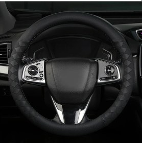 Resim Xuweiwei Luxury Black Rhinestone 3 Direksiyon Kılıfı Anti Kaygan Deri 14.1 14.9 Model Siyah Rınastone 3 