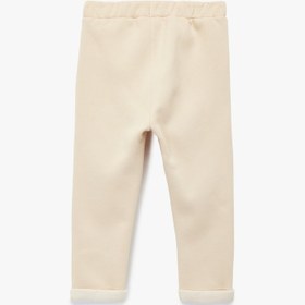 Resim Erkek Bebek Şardonlu Beli Lastikli Düğmeli Basic Jogger Eşofman Altı 
