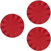 Resim Dalgalı Yuvarlak Bardak Altlığı, Yuvarlak Haşlanma Önleyici Bardak Altlığı, Yemek Masası Yalıtımı Batı Tarzı Bardak Altlığı, Mutfak Masası Bardak Altlığı, Kırmızı 