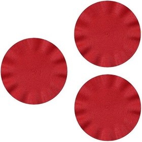 Resim Dalgalı Yuvarlak Bardak Altlığı, Yuvarlak Haşlanma Önleyici Bardak Altlığı, Yemek Masası Yalıtımı Batı Tarzı Bardak Altlığı, Mutfak Masası Bardak Altlığı, Kırmızı 
