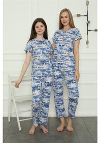 Resim Moda Çizgi Anne Kız Aile Penye Pijama Takım Ayrı Ayrı Satılır. Fiyatları Farklıdır 50104 001 