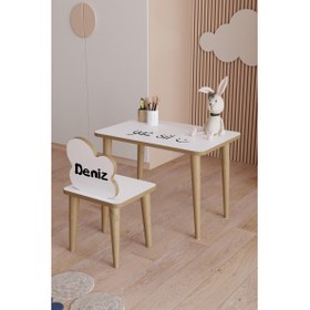 Resim Çocuk Masa Sandalye Aktivite Montessori Takımı 