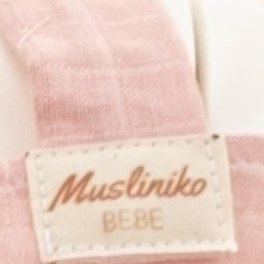 Resim Çift Katlı Muslin Emzirme Önlüğü - Pudra Muslin 