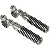 Resim Besthome1 Gümüş Cnc Alüminyum Motosiklet Pedalı Ayarlanabilir Katlanır Kaymaz 