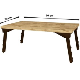 Resim Fahrettin Küçük Katlanabilir Laptop Sehpası Çalışma Sehpası Kahvaltı Laptop Standı Kahvaltılık Bilgisayar Sehpası 