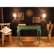 Resim Wooding 100 Cm Çekmeceli Masif Yeşil Ceviz Dresuar (548588118) Yeşil 